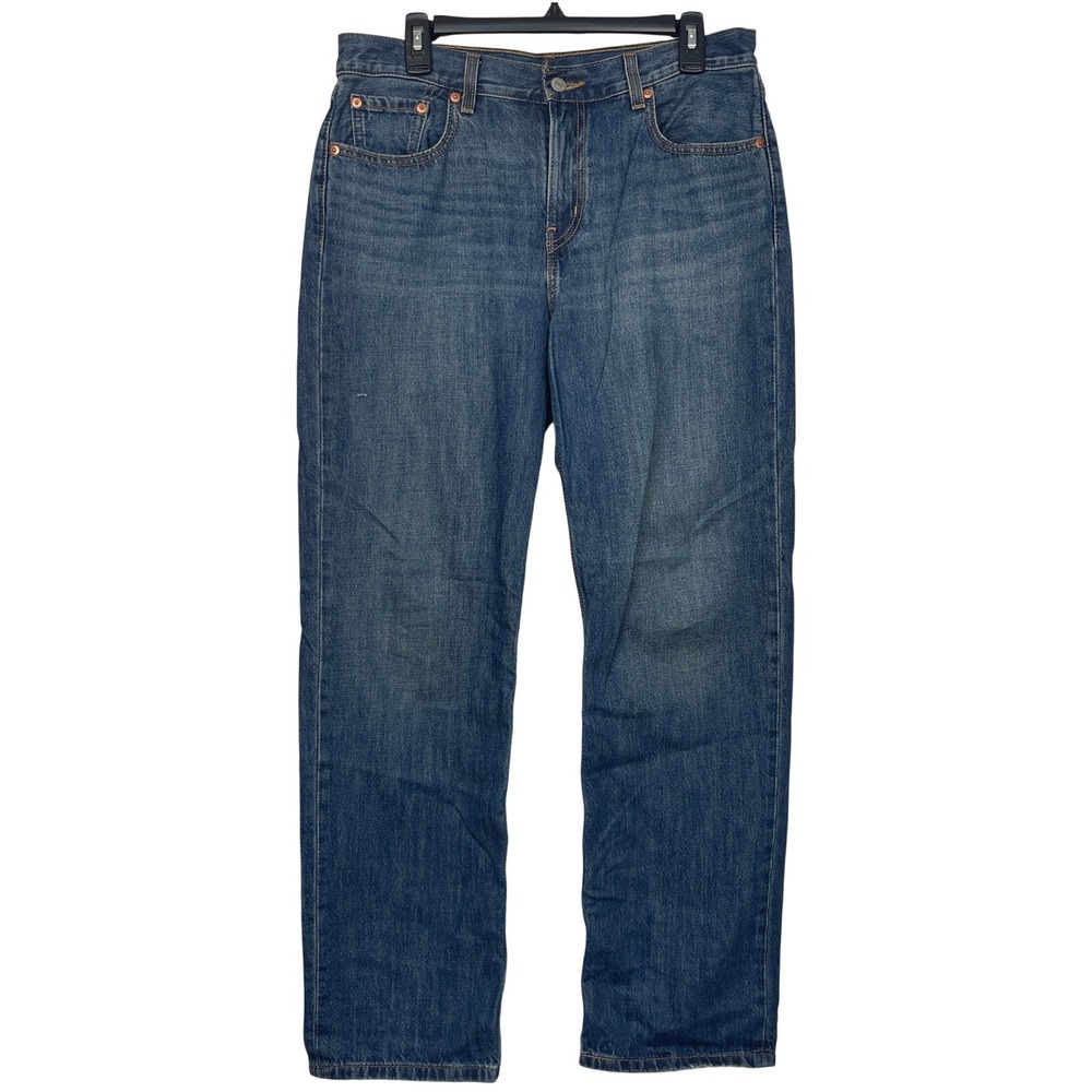 Levi's Low Pro Jeans Womens 29x32 Straight Relaxed Fit Dark Wash 90s Retro A0964